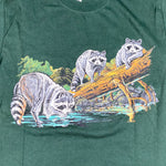 Vintage 90's Raccoons Nature Animal T-Shirt