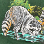 Vintage 90's Raccoons Nature Animal T-Shirt