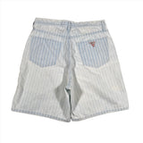 Vintage 90's Guess Pinstripe Baggy Shorts