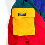 Vintage 90's LL Bean Rainbow Cargo Board Shorts