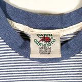 Vintage 90's Cajun Clothing Crawfish Striped T-Shirt