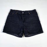 Vintage 1998 Levis Black Denim Shorts