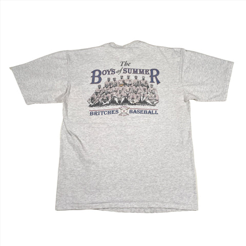Vintage 90's Britches Outdoors Boys of Summer Baseball T-Shirt