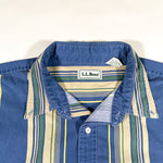 Vintage 90's LL Bean Vertical Stripe Button Up Shirt