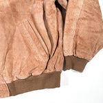 Vintage 80's Reed Brown Suede Leather Bomber Jacket