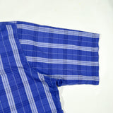 Vintage 80's McGregor Blue Plaid Button Down Short Sleeve Shirt