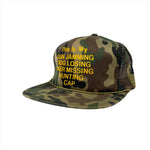 Vintage 80's Gun Jamming Beer Missing Funny Hunting Trucker Hat