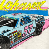 Vintage 1994 Eddie Johnson #57 Pro Car Racing Pocket T-Shirt