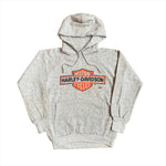 Vintage 1990 Harley Davidson 3D Emblem Hoodie Sweatshirt