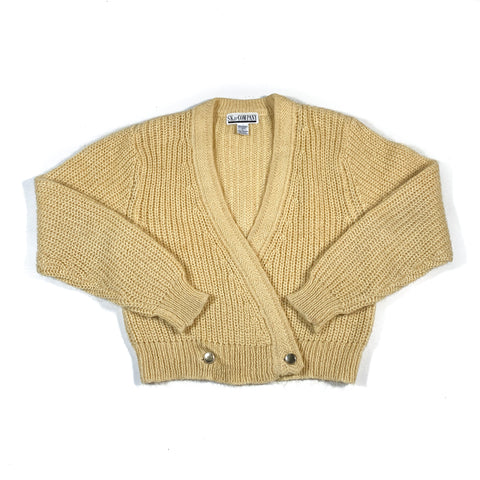 Vintage 80's SK & Company Mohair Wool Blend Cardigan Sweater