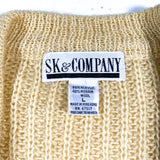 Vintage 80's SK & Company Mohair Wool Blend Cardigan Sweater