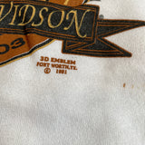 Vintage 1991 3D Emblem Harley Davidson Eagle Crewneck Sweatshirt