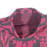 Vintage 80's Abstract Red Black Reine Wolle Wool Sweater