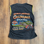 Vintage 2002 Harley Davidson Glendale CA Sleeveless T-Shirt