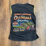 Vintage 2002 Harley Davidson Glendale CA Sleeveless T-Shirt