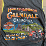 Vintage 2002 Harley Davidson Glendale CA Sleeveless T-Shirt