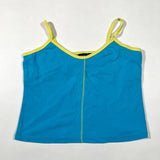 Vintage Y2K Xhilaration Blue Contrast Trim Cami Tank Top