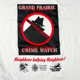 Vintage 90s Grand Prairie Crime Watch T-Shirt
