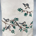 Vintage 90's LL Bean Printed Chickadee & Holly Tote Bag