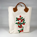 Vintage 90's LL Bean Printed Strawberry Tote Bag