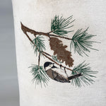 Vintage 90's LL Bean Printed Cardinal, Chickadee & Pine Tote Bag