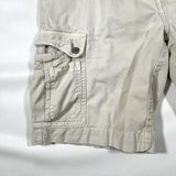 Vintage Y2K American Eagle Cargo Shorts Beige Cotton Utility Shorts