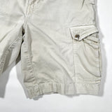 Vintage Y2K American Eagle Cargo Shorts Beige Cotton Utility Shorts