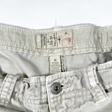 Vintage Y2K American Eagle Cargo Shorts Beige Cotton Utility Shorts