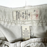 Vintage Y2K American Eagle Cargo Shorts Beige Cotton Utility Shorts