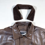 Vintage 80's Mountain Club Brown Leather Jacket