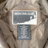 Vintage 80's Mountain Club Brown Leather Jacket