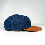 Vintage 90's Levi's “Legends Never Die” Denim & Suede Sample Hat