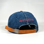 Vintage 90's Levi's “Legends Never Die” Denim & Suede Sample Hat