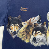 Vintage 90's Juneau Alaska Wolves Graphic T-Shirt
