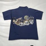 Vintage 90's Juneau Alaska Wolves Graphic T-Shirt