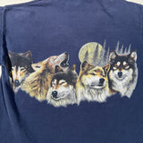 Vintage 90's Juneau Alaska Wolves Graphic T-Shirt