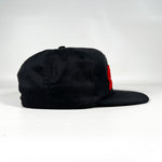 Vintage 90's Levi Strauss Black Chenille Sample Snapback Hat