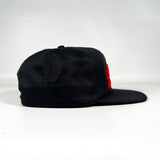 Vintage 90's Levi Strauss Black Chenille Sample Snapback Hat