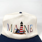 Vintage 90's Maine Lighthouse Tourist Hat