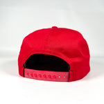 Vintage 90's Levi Strauss Red Chenille Sample Snapback Hat