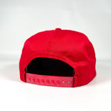 Vintage 90's Levi Strauss Red Chenille Sample Snapback Hat