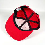 Vintage 90's Levi Strauss Red Chenille Sample Snapback Hat
