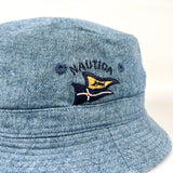Vintage 90's Nautica Two-Tone Denim Sample Bucket Hat