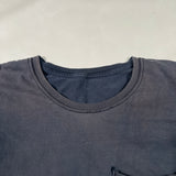 Vintage Y2K Faded Black Blank Pocket T-Shirt