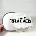 Vintage 90's Nautica White Reflective 3M Strapback Sample Hat
