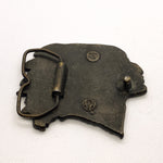 Vintage 80's Bergamot Brass Works Native American Chief Belt Buckle