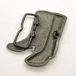 Vintage 80's Brass Cowboy Boots Western Belt Buckle