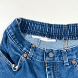 Vintage 80's Levi's Misses Orange Tab Elastic Waist Denim Cutoff Shorts