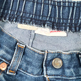 Vintage 80's Levi's Misses Orange Tab Elastic Waist Denim Cutoff Shorts