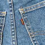 Vintage 80's Levi's Misses Orange Tab Elastic Waist Denim Cutoff Shorts
